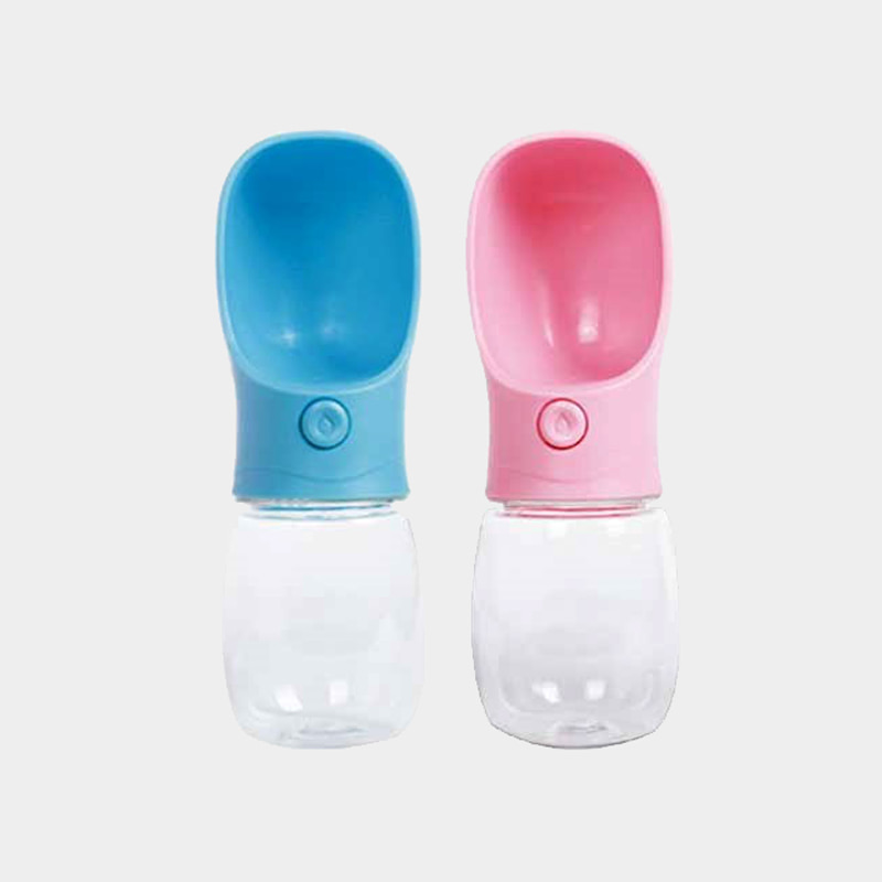 원터치 스트랩 휴대용 물병 - 블루, 핑크
